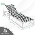 thumbnail image 4 of Costway 2PCS Patio Lounge Chair Chaise Adjustable Reclining Chair Garden Wheel, 4 of 9