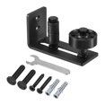 thumbnail image 1 of Unique Bargains Barn Door Floor Guide, 1 Pack - Carbon Steel Sliding Barn Door Hardware, 8 Assemble Setup Options (Black), 1 of 7