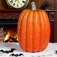 thumbnail image 2 of Sentmoon Desk Decorations for Women Office Halloween Decorations 8.5 Inch Large Artificial Pumpkins Decor Foam Fake Decorative Pumpkins for Halloween Home Decorations, 2 of 10