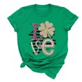 thumbnail image 1 of Birdeem T-Shirt Décontracté pour Femmes à Imprimé de la Saint-Patrick, à Manches Courtes, Chandail-Over, Hauts, Chandail, 1 of 6