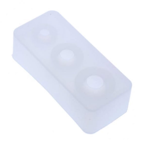 Lipstore 2x3-Hole Silicone Mold Craft DIY Jewelry Making Ball Resin Art Ornament Mould 2 Pcs