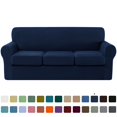 thumbnail image 1 of CHUN YI Sofa Cover with Separate Cushion Slipcover Stretch Checks, 1 of 7