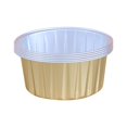 thumbnail image 2 of Oleegame 2 Pcs Plateaux de Pique-Nique pour Aliments 5 Pcs Gobelets Ronds Réutilisables en Papier D\'aluminium Papier D\'aluminium pour Friteuse à Air Chaud Or, 2 of 9
