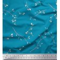 thumbnail image 1 of Soimoi Rayon Fabric Leaves & Buds Flower Print Fabric by Yard 42 Inch Wide, 1 of 3