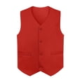 thumbnail image 1 of TOPTIE Gilet d'Uniforme Unisexe pour Supermarché, Hôtellerie et Travail de Service-Rouge-US Taille m, 1 of 11