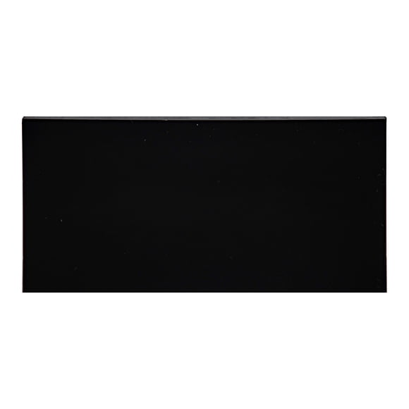 Feuille de Plexiglas Noire - Coulée de 1/4 Po d'Épaisseur (18 Po x 24 Po)