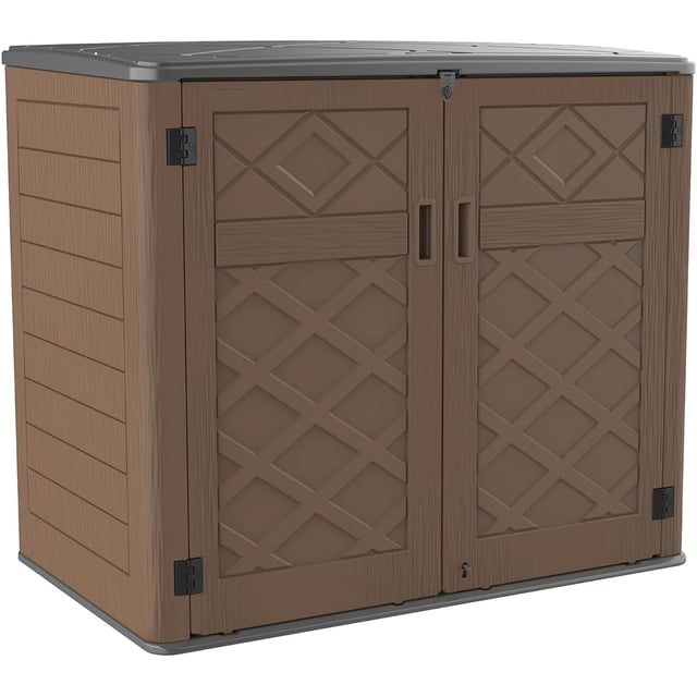 Horti Cubic 38 cu. ft. Outdoor Horizontal Storage Shed