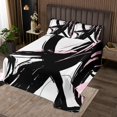 thumbnail image 2 of Erosebridal Abstract Quilt Sets for Queen Size Bed, Striped Ombre Bed Set, Chic Geometric Decor 3 Pieces, 2 of 5