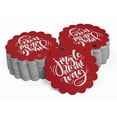 thumbnail image 2 of Inkdotpot Silver Foil Paper Hang Tags Jingle All The Way Christmas Favor Tags 50 Pieces, 2 of 6