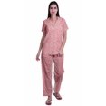 thumbnail image 1 of Moomaya Ensemble de Pyjama à Manches Courtes Imprimé pour Femmes Chemise de Nuit Boutonnée Imprimée, 1 of 6