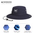 thumbnail image 4 of Mission Adult Unisex Cooling Bucket Hat, Evaporative Cooling Technology, One Size, Navy, 4 of 7