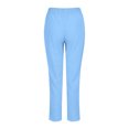thumbnail image 3 of Timegard Womens Plus Size Pants Elastic Waisted Solid Color Lightweight Pants Lounge Trousers Pockets, 3 of 4