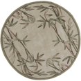 thumbnail image 1 of HomeRoots 354151 Tapis Rond en Laine Ivoire 5 Pi 6 Po, 1 of 1