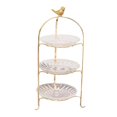 thumbnail image 2 of Luxury Cake Stand 3 Tier Serving Tray Dessert Tray for Kitchen Pastry Candy 2 floors, 2 of 9