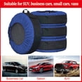 thumbnail image 4 of Adjustable Car Tire Cover Universal Sun Protection For Spare Wheels 80cm/31inch Waterproof Oxford Cloth With Elasticized Cord For RV Boats Trailers Campers Jeeps Trucks Blue Red Gray, 4 of 6