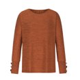 thumbnail image 3 of Hauts Mignons pour Femmes Automne Hiver Col Rond Tempérament Manches Raglan T-shirt Décontracté Ample Haut Blouse d'Été en Liquidation, 3 of 7