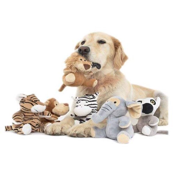 Doggles TYAPSF-99 Plush Safari Animals 6 pack - Assorted
