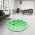thumbnail image 4 of Ahgly Tapis Rectangulaire Lavable en Machine Vert Transitionnel, 4 Pieds x 6 Pieds, 4 of 7