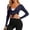 Navy, variant on Daiosportswear Women Tie Front Wrap Tops Long Sleeve Pilate Ballet Ruffle Bolero Shrugs Crop Yoga Layering Workout Cardigan Cover Up,Cover-Up for Women Gray XXL(XXL)