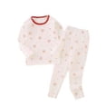 thumbnail image 1 of 2025 Enfants Unisexe Filles et Garçons Pyjama en Coton Doux et Confortable Ensemble Blanc, 1 of 3