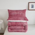 thumbnail image 4 of YST Red Ombre Comforter Set Queen Size 3Pcs,Watercolour Pattern Down Comforter For Kids Young,Gradient Pink Bedding Set,Abstract Art Aesthetics Quilt Set For All Season,Lightweight, 4 of 5