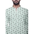 thumbnail image 3 of Atasi Kurta Décontractée Imprimée à Col Chinois Chemise Ethnique Kurta Courte pour Homme Tunique, 3 of 5