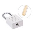 thumbnail image 3 of Unique Bargains Lockout Tagout Locks 1-1/2 Inch Shackle Key Alike Safety Plastic Padlock Lock White 2 Pcs, 3 of 4