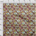 thumbnail image 2 of oneOone Cotton Poplin Fabric Leaves & Floral Block Print Sewing Fabric BTY 42 Inch Wide, 2 of 4