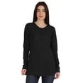 thumbnail image 1 of Inkmeso Tshirt With Buttons Jersey Tee Long Sleeve Top For Women, 1 of 8