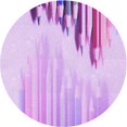 thumbnail image 1 of Ahgly Company Machine Washable Indoor Round Transitional Heliotrope Purple Area Rugs, 6' Round, 1 of 7