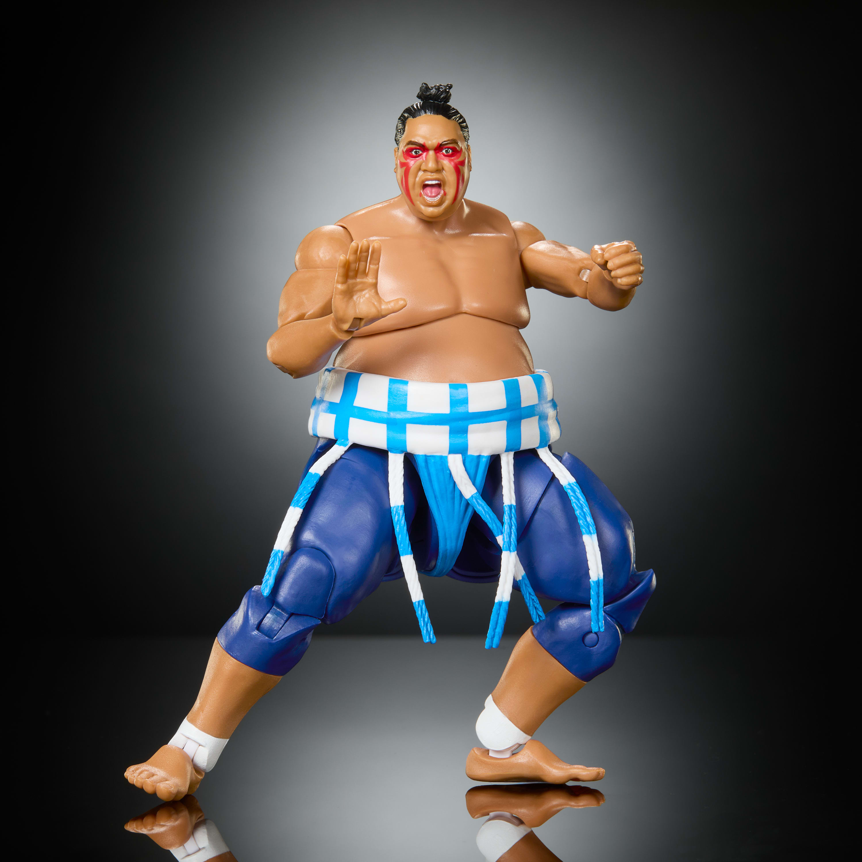WWE x Street Fighter figurine articulée Yokozuna, coffret mashup Yokozuna de collection 15 cm