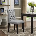 thumbnail image 5 of Modway Duchess Button Tufted Dining Chair, Light Gray, 5 of 5