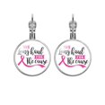 thumbnail image 1 of Caring For Breast Theme Accessories Breast Awareness Womens Earrings Ear Hooks, 1 of 1