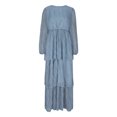 thumbnail image 4 of Gspmoly Robes d'Été pour Femmes, Robe Décontractée de Fête pour Femmes en Dentelle, Taille Cintrée, Manches Longues, Col Rond, Robe de Cocktail, Liquidation, 4 of 6