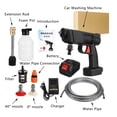 thumbnail image 2 of 30BAR Cordless High Pressure Cleaner Washer Spray Water Gun Car Wash Pressure Water Cleaning Machine For 18V Battery, 2 of 7