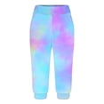 thumbnail image 3 of Yuyuzo Womens Capri Pants High Waisted Drawstring Sweatpants Running Gym Cropped Trousers with Pockets, 3 of 6
