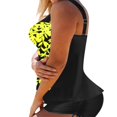thumbnail image 3 of Women Plus Size Tankini Swimsuits Two Piece Swim Top Shorts Tummy Control Bathing Suits Swimwear, 3 of 7