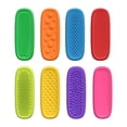 thumbnail image 1 of Bunblic 8pcs Sensory Strips Sensory Stones for Kids Silent Toy Quiet Soft Soft Silicone Fidget Set Silicone Toy for Students Prize, Box, 1 of 8