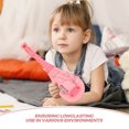 thumbnail image 2 of Pink Playable Plastic Lute for Kids with Sound Effects and Light 8 inch, 2 of 8