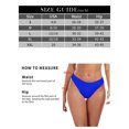 thumbnail image 3 of Ocean Blues Women's High Leg Bikini Bottom Mid Rise Swim Bottom Cheeky Royal Blue Bathing Suit Bottom, Size XL, 3 of 7