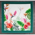 thumbnail image 2 of Vargottam Collection de Luxe Linge de Table Décor Serviette en Coton Tissu Imprimé Serviettes Réutilisables Ensemble de 4, 20 Pouces X 20 Pouces - Floral Tropical, 2 of 6