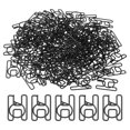 thumbnail image 1 of Unique Bargains Pinces à Papier Lettres en Forme de H, Noir, Lot de 100, 1 of 6
