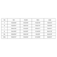 thumbnail image 3 of Long Tee Size Chart Men Clothes Men Dark Long Sleeve Men Long Tee Shirt Short Sleeve Tops Mens V Neck Shirts Summer Tee Shirts Men Mens Tech Running Shirt Casual Short Sleeve Tops for Men Compression, 3 of 3