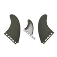 thumbnail image 2 of Surfboard Fins Single Tabs T1 Size Fins ArmyGreen/White Color Fiberglass New Design Surf Surf Tri Set Fins, 2 of 5