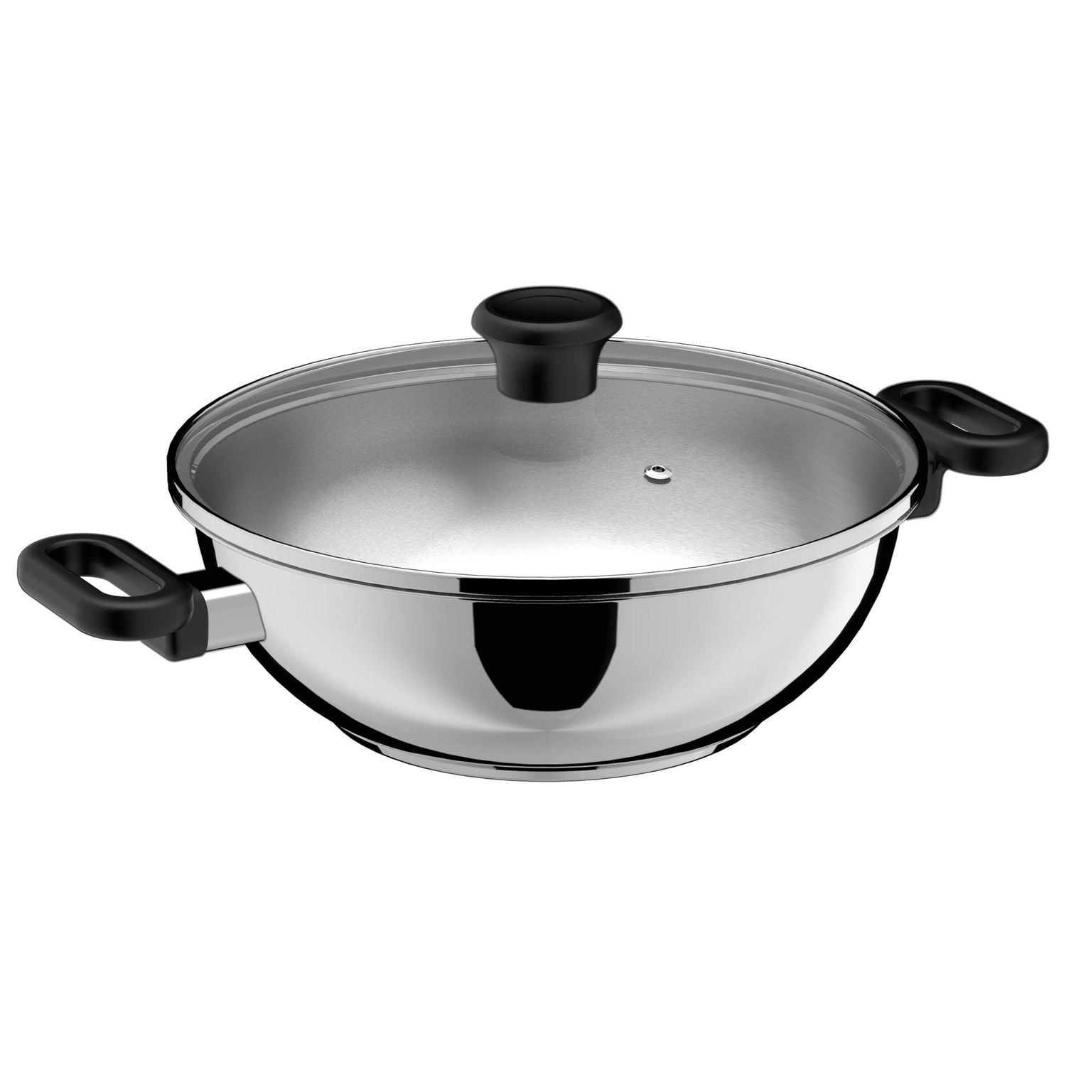 Karahi Maharaja en acier inoxydable, avec couvercle