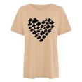 thumbnail image 4 of RKSTN Hauts pour Femmes Décontracté Été Ample Grande Taille Imprimé Graphique Lapin de Pâques Blouse Mode Col Rond Manches Courtes T-shirt, 4 of 4
