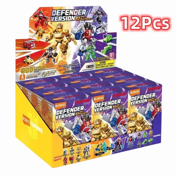 Transformer Blind box Toys Defender Version 1 2 3 Optimus Prime Starscream Bumblebee Building Blocks Action Figure