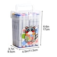 thumbnail image 2 of Big Savings! Acrylic Marker Set for Kids, Large Capacity 24-color Washable Markers, Non-permeable Watercolor Pens for Students, Art Supplies for School and Crafts, 2 of 5