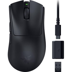 Razer DeathAdder V3 HyperSpeed Wireless Gaming Mouse, 55g Lightweight, 26K Optical Sensor, USB-C Charging, Up to 100 Hr Battery, 8 Programmable Controls, Black - Open Box