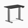 thumbnail image 1 of Desky Bureau Assis-Debout Mini Double - Noir / 32 x 20 Pouces / Gris Espace, 1 of 10